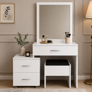 میز آرایش سه کشو