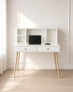 میز تحریر مدرن MDF پایه چوب