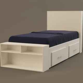 تخت خواب یکنفره مدل FH295 سایز ۹۶x۲۳۵ سانتی متر