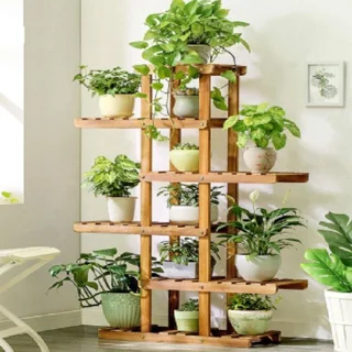 استند گلدان مدل Mt012 چوب روس